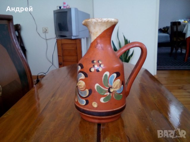 Старинна керамична кана #3, снимка 3 - Антикварни и старинни предмети - 27634106