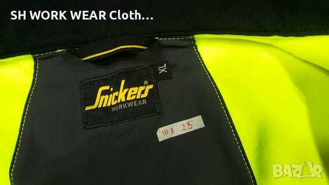Snickers 1230 High Vis Softshell Jacket Work Wear размер XL работно яке водонепромукаемо W1-25, снимка 13 - Якета - 40102534