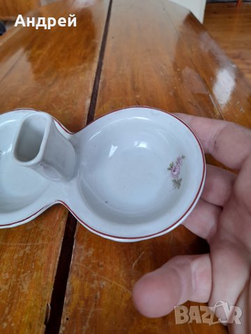 Стара порцеланова солница #12, снимка 4 - Други ценни предмети - 36729997