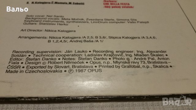 NEL SANTO-CANTO TE, снимка 3 - Грамофонни плочи - 28149100