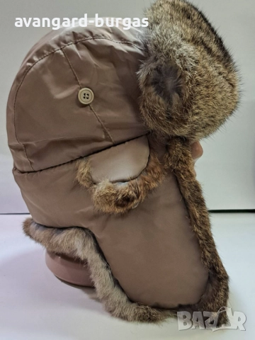 Мъжка шапка - Заешка ушанка-211, снимка 2 - Шапки - 52205716