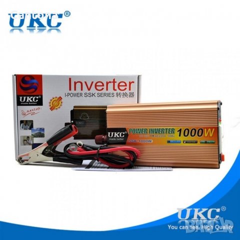 Висококачeствен инвертор UKC за камион 24V - 220V, 1000W , снимка 2 - Аксесоари и консумативи - 33686059
