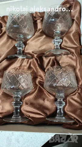 комплект кристални чаши, снимка 6 - Чаши - 48360218