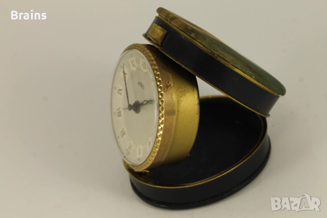 Рядък Немски Туристически Будилник EMES 1960's, снимка 4 - Антикварни и старинни предмети - 51822020