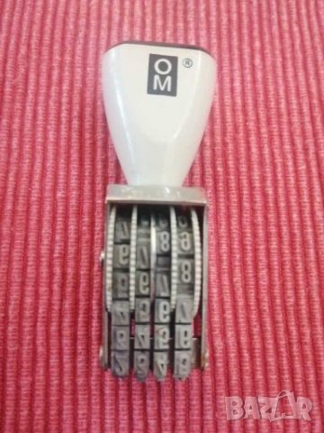 Стар механичен номератор Англия. 