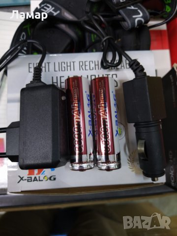 ЧЕЛНИК фенер с акумулаторни LI -ION батерии и мощни 3 LED диоди, снимка 8 - Къмпинг осветление - 35442686
