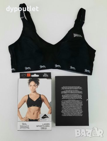 lonsdale - Дамски спортен сутиен Sports Bra, Черен, размер - 32 D и 34D .                , снимка 2 - Корсети, бюстиета, топове - 39616659