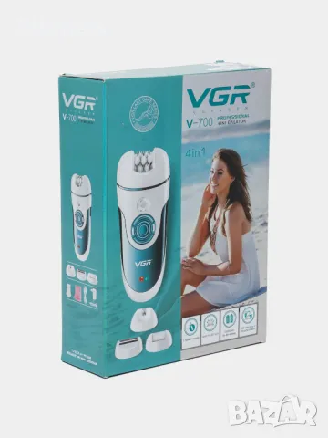 Акумулаторен епилатор VGR, Модел V-700, Водоустойчив, снимка 2 - Други - 48262784