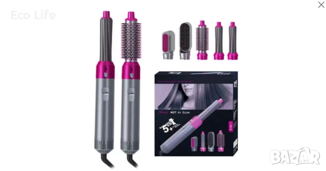 Сешоар . Уред за коса TP-5+1 HOT Air Styler, снимка 3 - Сешоари - 52344540