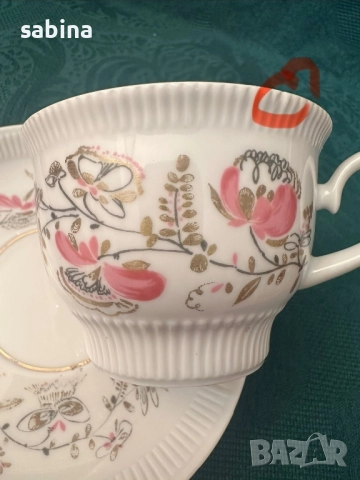 Редки чаши за чай на ЛФЗ Ломоносов, СССР, снимка 7 - Чаши - 52960121