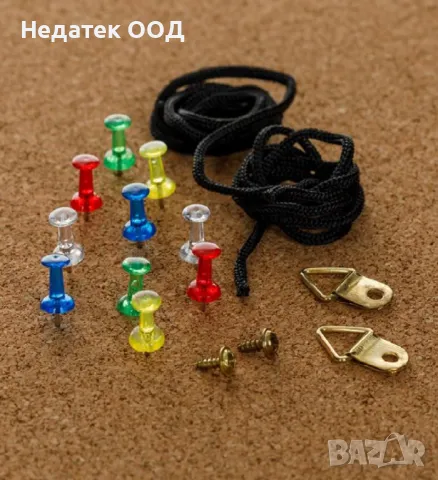 Коркова дъска, 45x60 см, снимка 2 - Други - 47373237