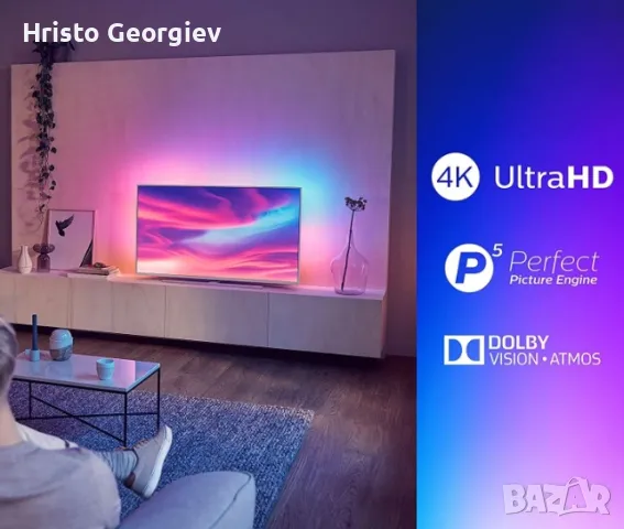 Телевизор LED Smart Android Philips, 70" (178 см),  4K UHD TV, снимка 2 - Части и Платки - 49091502