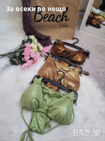 Victoria's Secret Дамски Златен Бански С 2 Части👙Дамски Бански С Две Части Код BS-3, снимка 4 - Бански костюми - 51040650