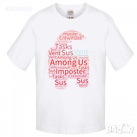 Детска тениска Among Us 7, снимка 2 - Детски тениски и потници - 32919099