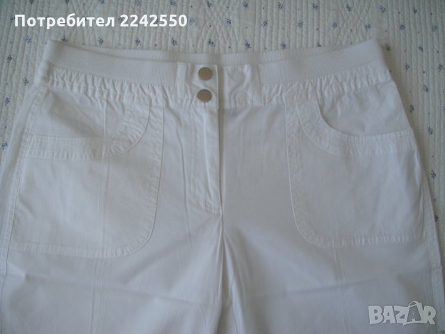 Нов - дамски летен 7/8 памучен панталон - М размер , снимка 2 - Панталони - 28684098