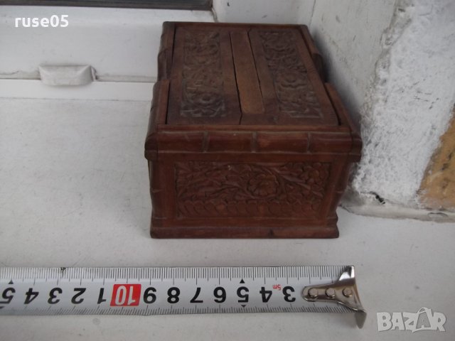Кутия за свиване на цигари дървена резбована, снимка 2 - Други ценни предмети - 35573042