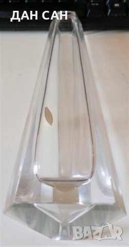 кристал ваза Бохемия Чехословакия етикет, снимка 5 - Вази - 33562839