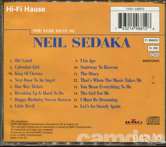 Neil Sedaka-The very best, снимка 2 - CD дискове - 37307103