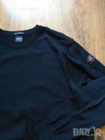 paul and shark merino extrafine - мъжки мерино пуловер М, снимка 3 - Пуловери - 48501637