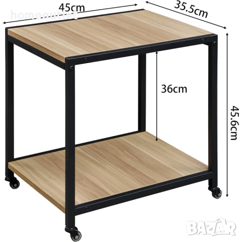 ПРОМОЦИЯ Мултифункционална масичка на колела с място за съхранение PADMA HOUSE SZCJ-20401-WA, снимка 5 - Маси - 52722003