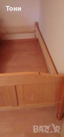 Дървено легло 100лв