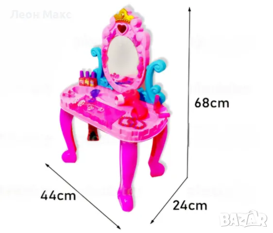 Детска тоалетка с огледало стол и аксесоари , снимка 6 - Други - 48330365