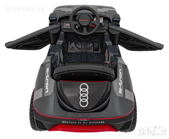 Audi RSQ E-TRON 12V – Детска акумулаторна кола, Сива, EVA гуми, снимка 9 - Детски велосипеди, триколки и коли - 50427886