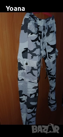 БЯЛ КАМУФЛАЖЕН ПАНТАЛОН(М/Ж), снимка 3 - Панталони - 51981716