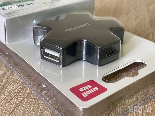Нов USB хъб OMEGA с 4 броя USB портове, снимка 2 - Други - 37267670