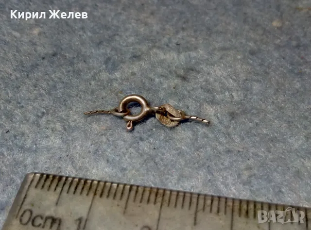 СТАРА СРЕБЪРНА ЗАКОПЧАЛКА За КОЛИЕ ВЕРИЖКА ГРИВНА СРЕБРО 925 КАРАБИНКА За СИНДЖИРЧЕ 49942, снимка 5 - Други - 49147911