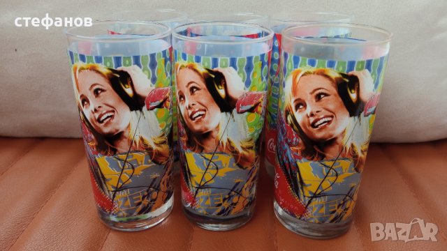 Чаши кока кола музикална колекция music collection еднакви 6 бр