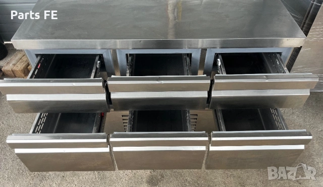 Хладилна маса професионална с 6 чекмеджета професионално оборудване hladilna masa profesionalna , снимка 5 - Обзавеждане на кухня - 53562884