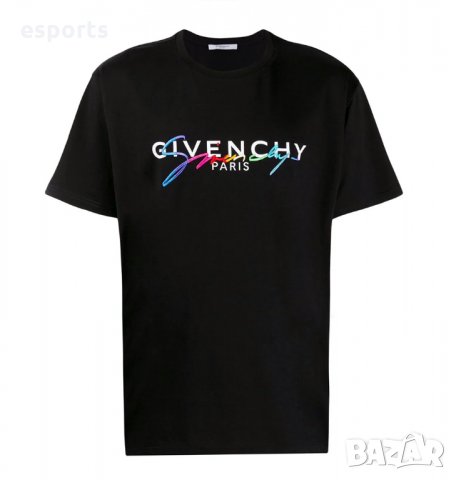 Мъжка тениска Givenchy Paris Embroidery Black XL, снимка 8 - Тениски - 26517550