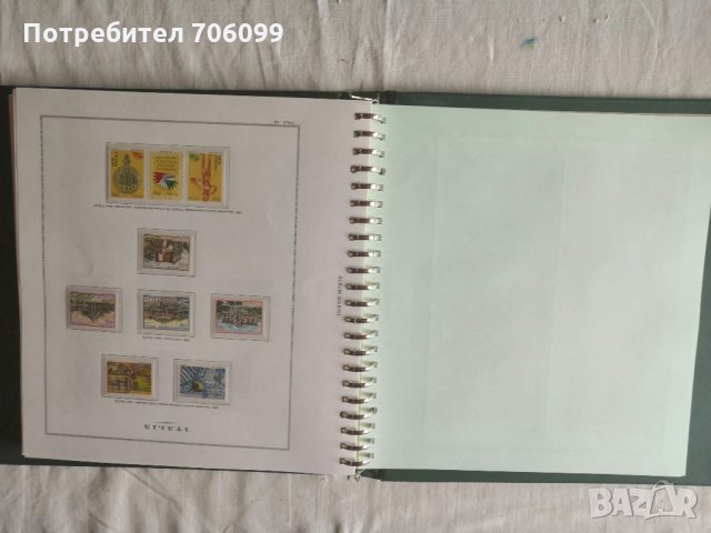 Луксозен Албум Класьор пощенски марки Италия 1968-1984, снимка 3 - Филателия - 33311478