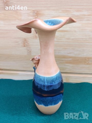 Стара керамична ваза, снимка 6 - Вази - 33665742