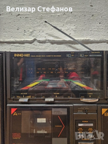 Ретро радио-касетофон INNO-HIT, снимка 4 - Радиокасетофони, транзистори - 53330332