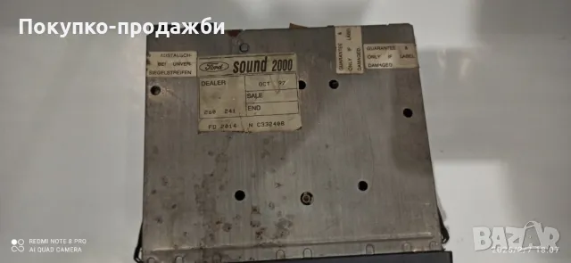 авто касетофон Ford ОРИГИНАЛЕН за ретро кола форд, снимка 3 - Аксесоари и консумативи - 49017706