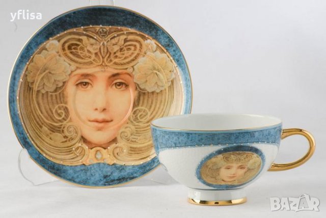 Луксозни  чаши за кафе и чай от изящен костен порцелан, снимка 3 - Подаръци за жени - 27212439