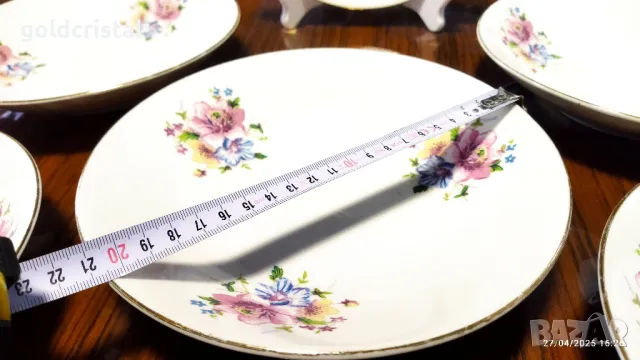 Стар български порцелан чинии дълбоки , снимка 6 - Антикварни и старинни предмети - 50092611