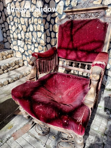 ръчно изработен стол Френската буржоазия, снимка 4 - Антикварни и старинни предмети - 53474691