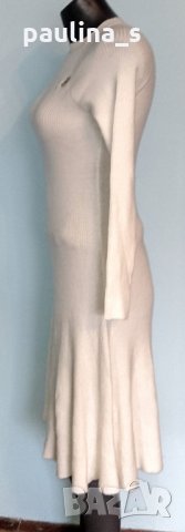 Изумителна дизайнерска еластична рокля / вълна с примеси "Valentino" / унисайз , снимка 5 - Рокли - 28153448