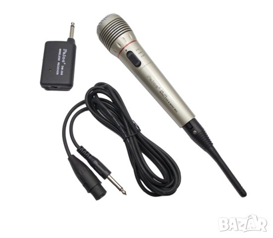 Безжичен-кабелен единичен микрофон за караоке WVNGR, снимка 1 - Микрофони - 33101520