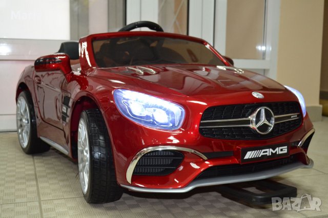 Акумулаторен КОЛА Mercedes Benz SL65 AMG 12V батерия,функция за люлеене, снимка 17 - Детски велосипеди, триколки и коли - 37299482