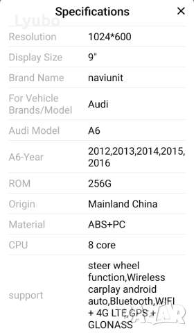 Мултимедия за Audi A6 C7, снимка 8 - Аксесоари и консумативи - 52723575