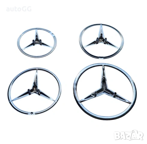Задна емблема Мерцедес/Mercedes-А/B/C/E/S 190/123/124-ka , снимка 2 - Аксесоари и консумативи - 31619839