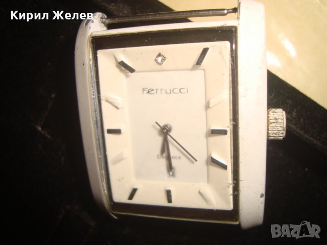 FERRUCCI ELEGANCE МАРКОВ ДИЗАЙНЕРСКИ ОРИГИНАЛЕН КВАРЦ ЧАСОВНИК ФЕРУЧИ ФУНКЦИОНИРАЩ с БАТЕРИЯ 21882