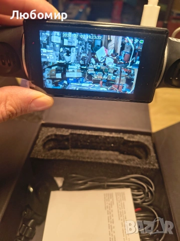 Камера за кола с 4 лещи, K11, 3'' екран, Full HD, ъгъл 170 градуса, G сензор,, снимка 4 - Аксесоари и консумативи - 53396175