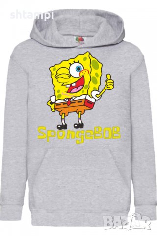 Детски Суитчър/Суитшърт SpongeBob 2,Игра,Подарък,Изненада,Забавление,Рожден Ден, снимка 2 - Детски анцузи и суичери - 38357149