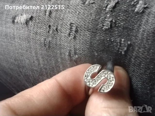 дамски сребърен пръстен, снимка 2 - Пръстени - 49210682
