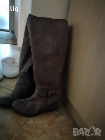 Страхотни ботуши естествен велур , снимка 2 - Дамски ботуши - 43813496